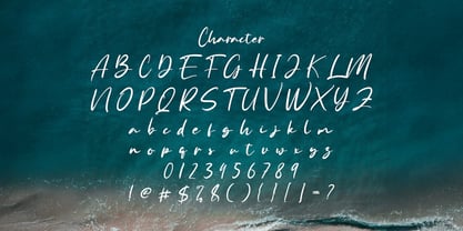 Anyer Beach Font Poster 7