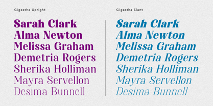 Gigestha Font Poster 3