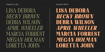 Gigestha Font Poster 13