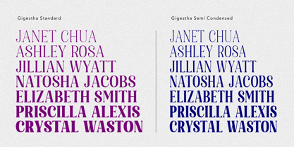 Gigestha Font Poster 12