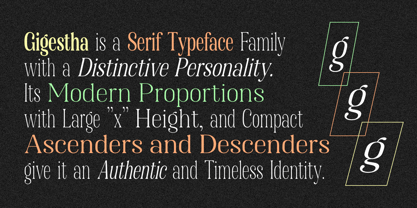 Gigestha Font Poster 5