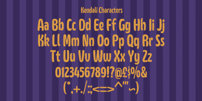 Kendali Font Poster 7