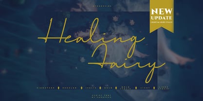 Healing Fairy Font Poster 1