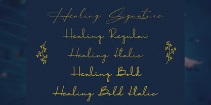 Healing Fairy Font Poster 2
