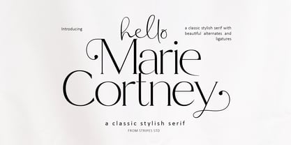 Marie Cortney Font Poster 1
