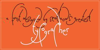 Flaccid Font Poster 1