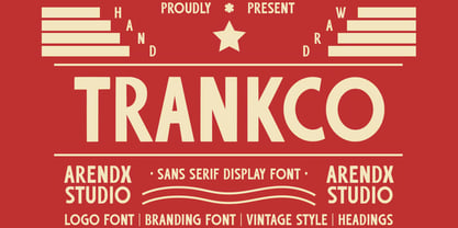Trankco Font Poster 1