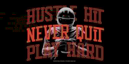 Capitan Playden Inline Font Poster 3