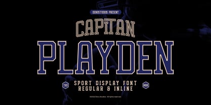 Capitan Playden Inline Font Poster 1