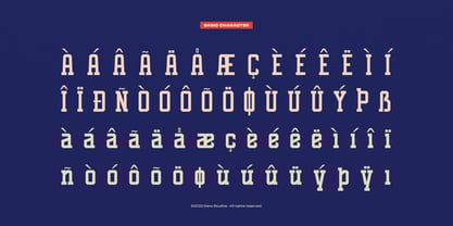 Capitan Playden Inline Font Poster 11