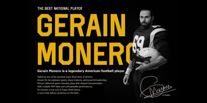 Super Touchdown Font Poster 2