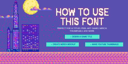 Chonky Bits Font Font Poster 2