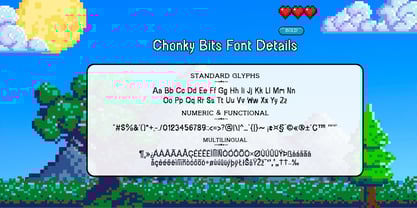 Chonky Bits Font Font Poster 4