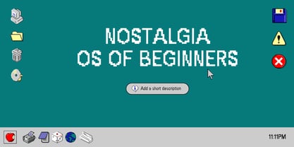 Chonky Bits Font Font Poster 8