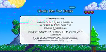 Chonky Bits Font Font Poster 3