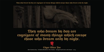 Post Tenebras Lux Font Poster 15
