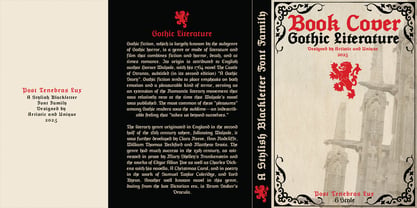 Post Tenebras Lux Font Poster 14
