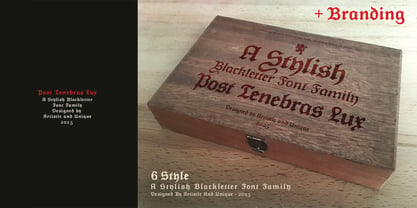 Post Tenebras Lux Font Poster 7