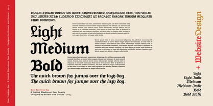 Post Tenebras Lux Font Poster 6