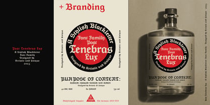 Post Tenebras Lux Font Poster 8