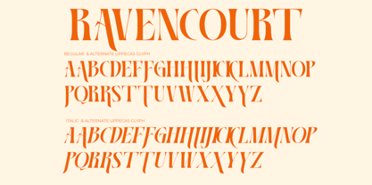 Ravencourt Font Poster 9