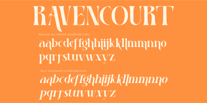 Ravencourt Font Poster 10