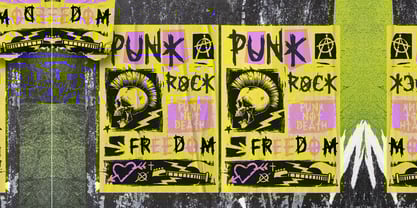 Spooky Punk Font Poster 3