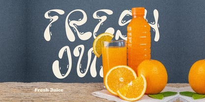 Liquid Wave Font Poster 3