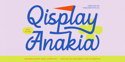 Qisplay Anakia Font Poster 1