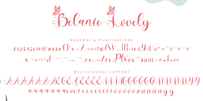 Belanie Lovely Font Poster 6