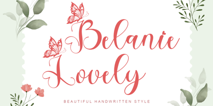 Belanie Lovely Font Poster 1
