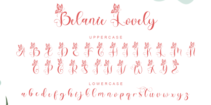 Belanie Lovely Font Poster 5