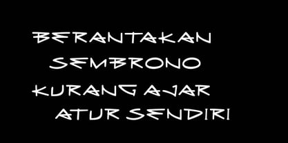 Berandal Font Poster 5