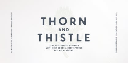 Thorn And Thistle Font Poster 1