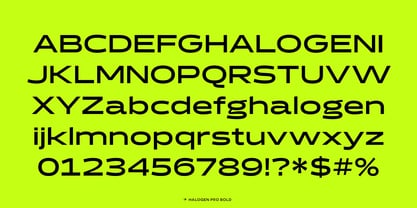 Halogen Pro Font Poster 9