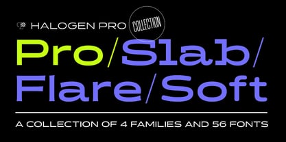 Halogen Pro Font Poster 1