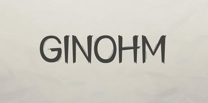 Ginohm Font Poster 1