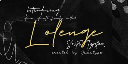Lolenge Font Poster 1