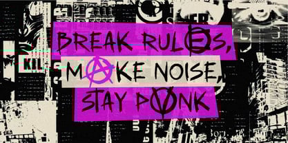 Wasted Punk Font Poster 4