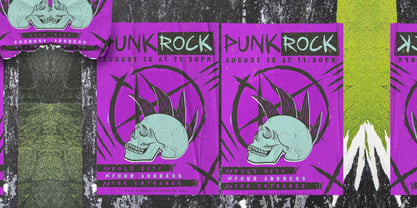 Wasted Punk Font Poster 2