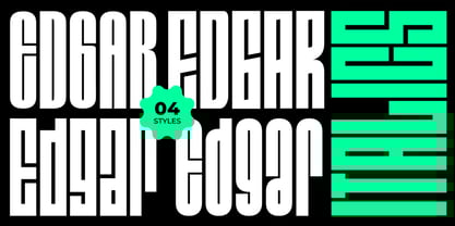 Edgar Display Font Poster 3