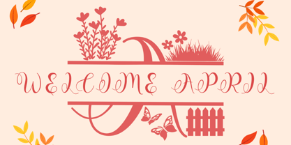 Cute Monogram Style Font Poster 3