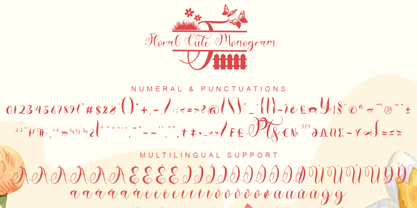 Cute Monogram Style Font Poster 6