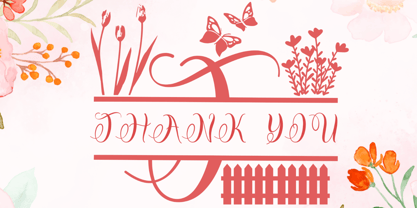 Cute Monogram Style Font Poster 4