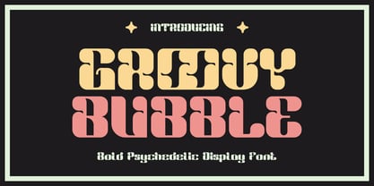 Groovy Bubble Font Poster 1