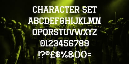 Fullback Force Font Poster 5