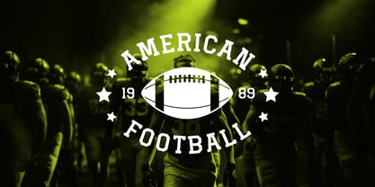 Fullback Force Font Poster 2