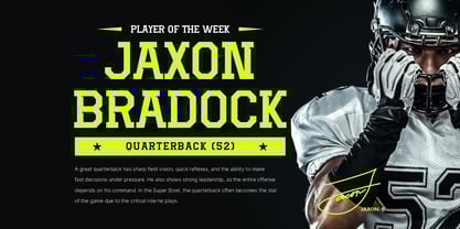 Fullback Force Font Poster 3