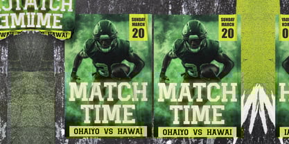 Fullback Force Font Poster 4