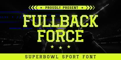 Fullback Force Font Poster 1